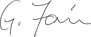 George Fair's signature